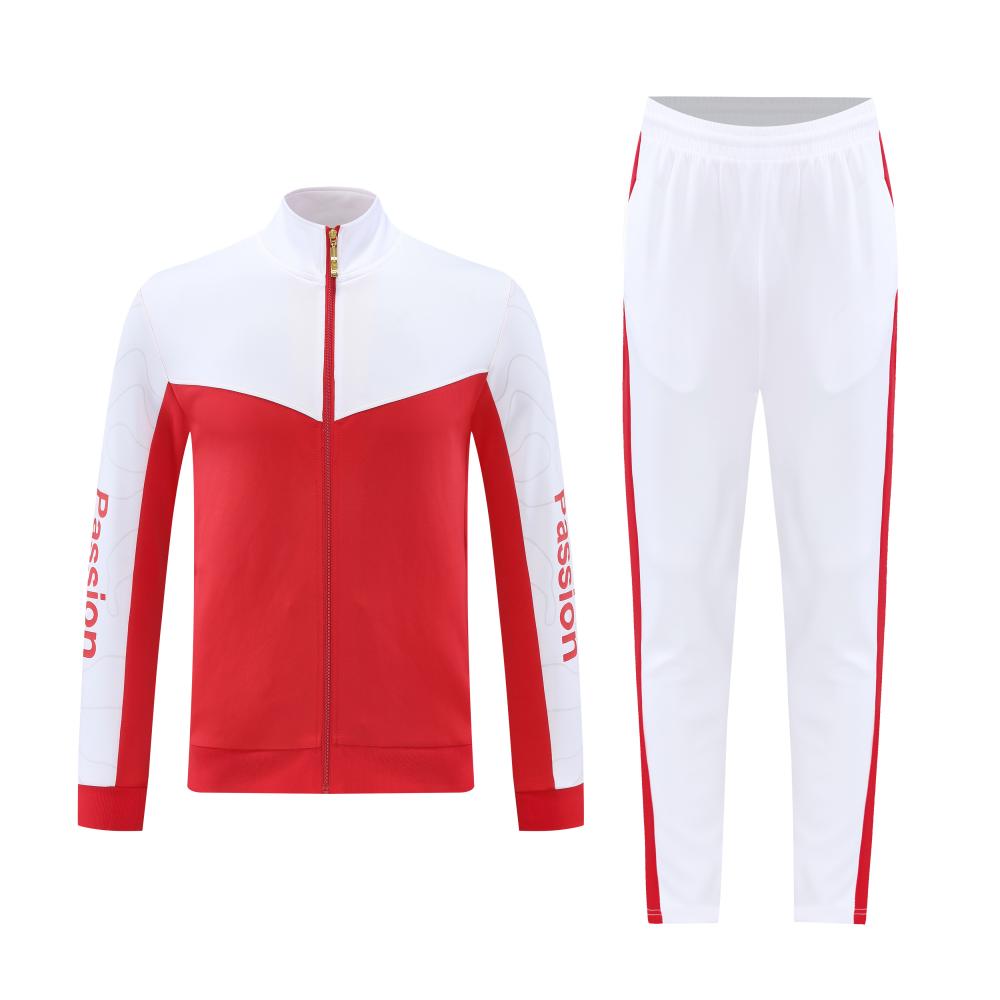 素色立領拉鏈跑步外套套裝