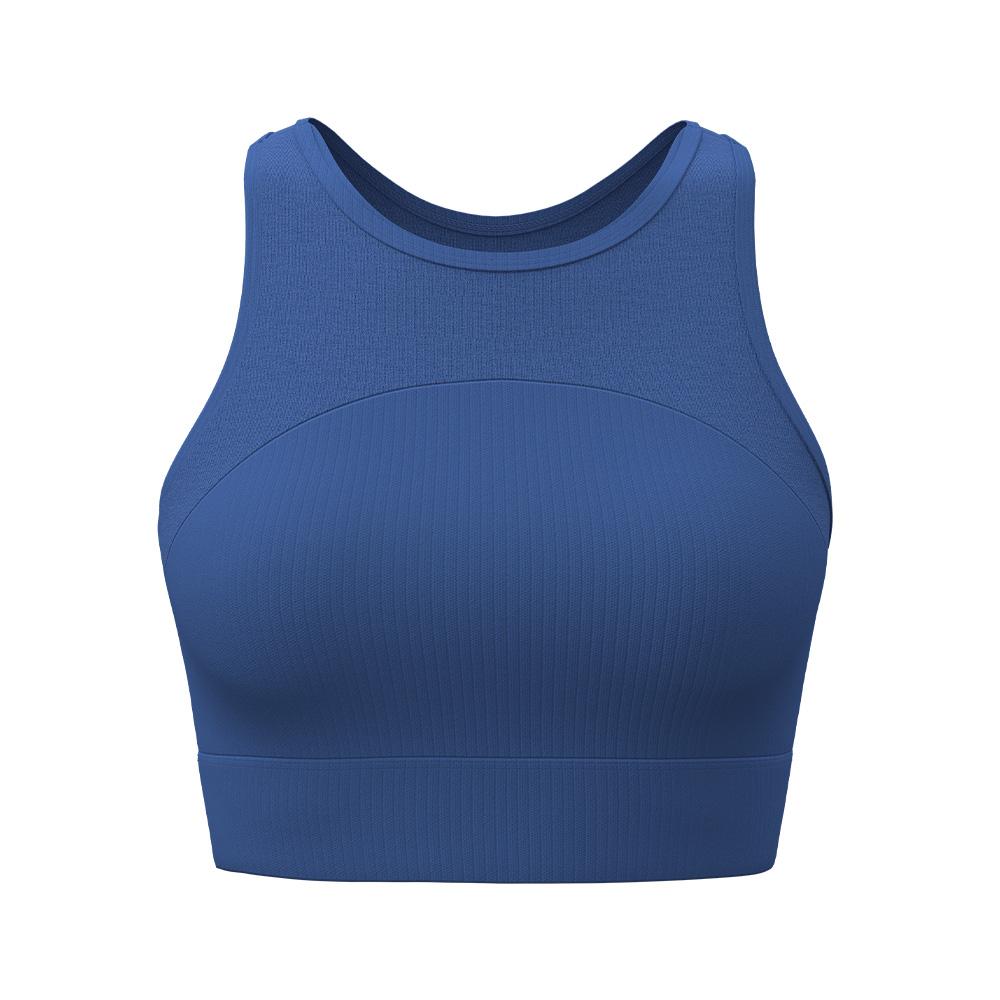 寶藍高領運動胸圍背心