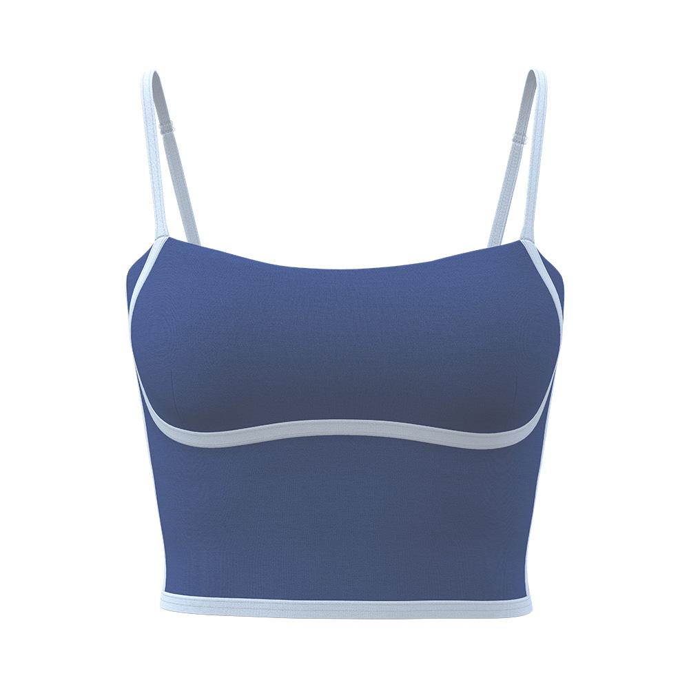 薄荷色交叉背帶運動背心