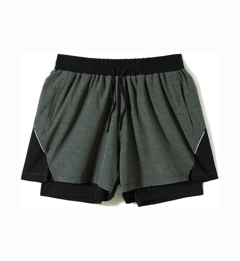 壓縮內裡防摩擦跑步短褲