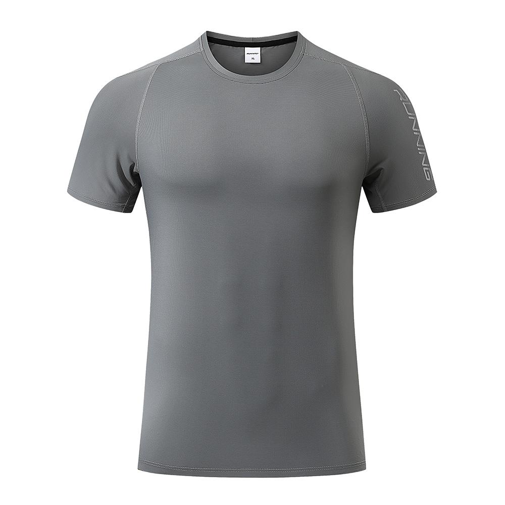 側面拼接透氣跑步衫