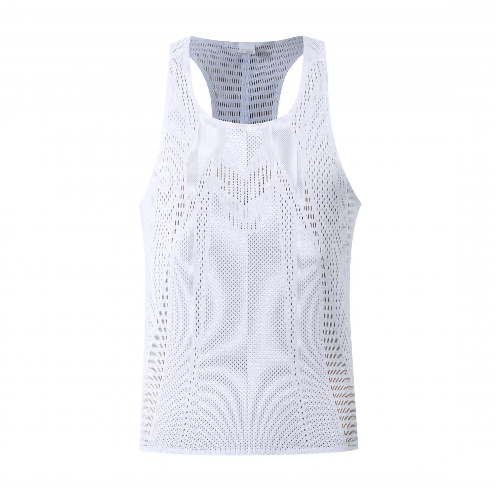 白色鏤空雷射切割背心