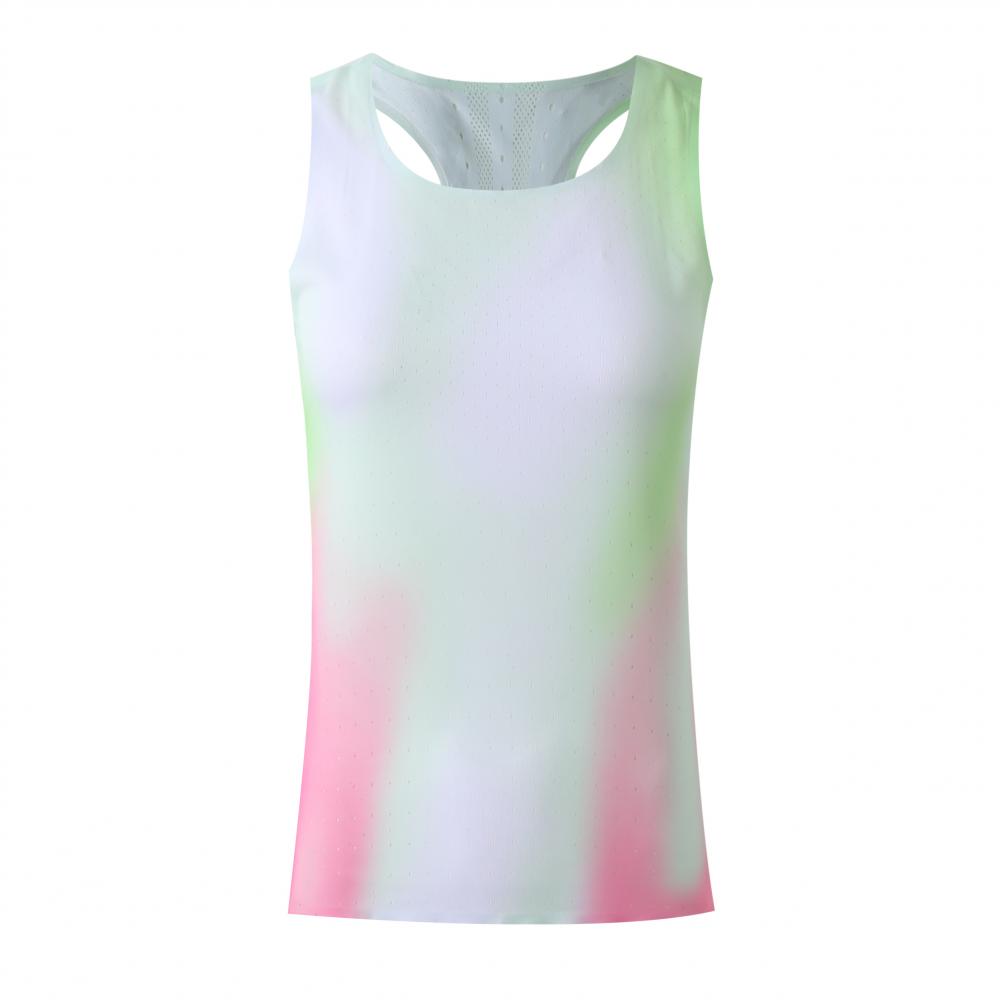 簡約白色競速背心